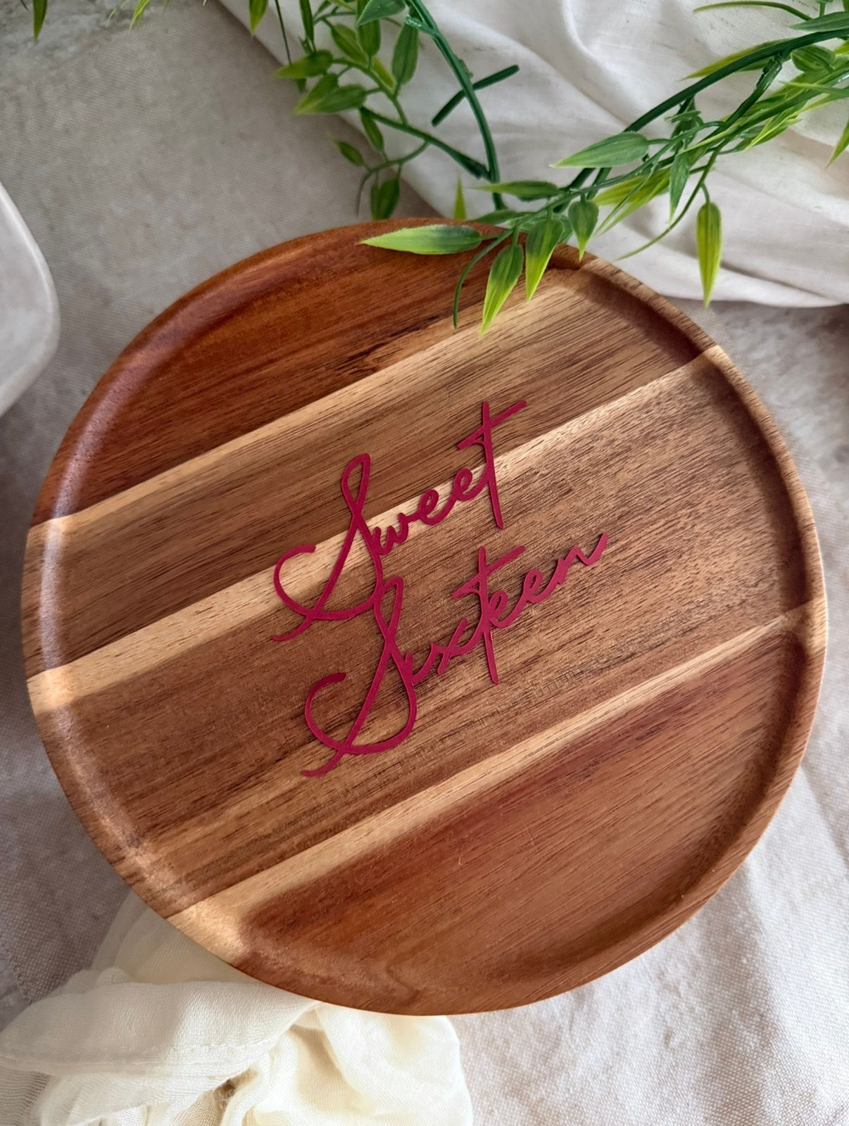 Sweet sixteen cardstock cake charm