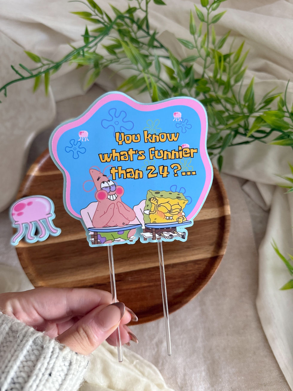 Thumbnail: Sponge Bob Funnier than 24 Cake Topper Set
