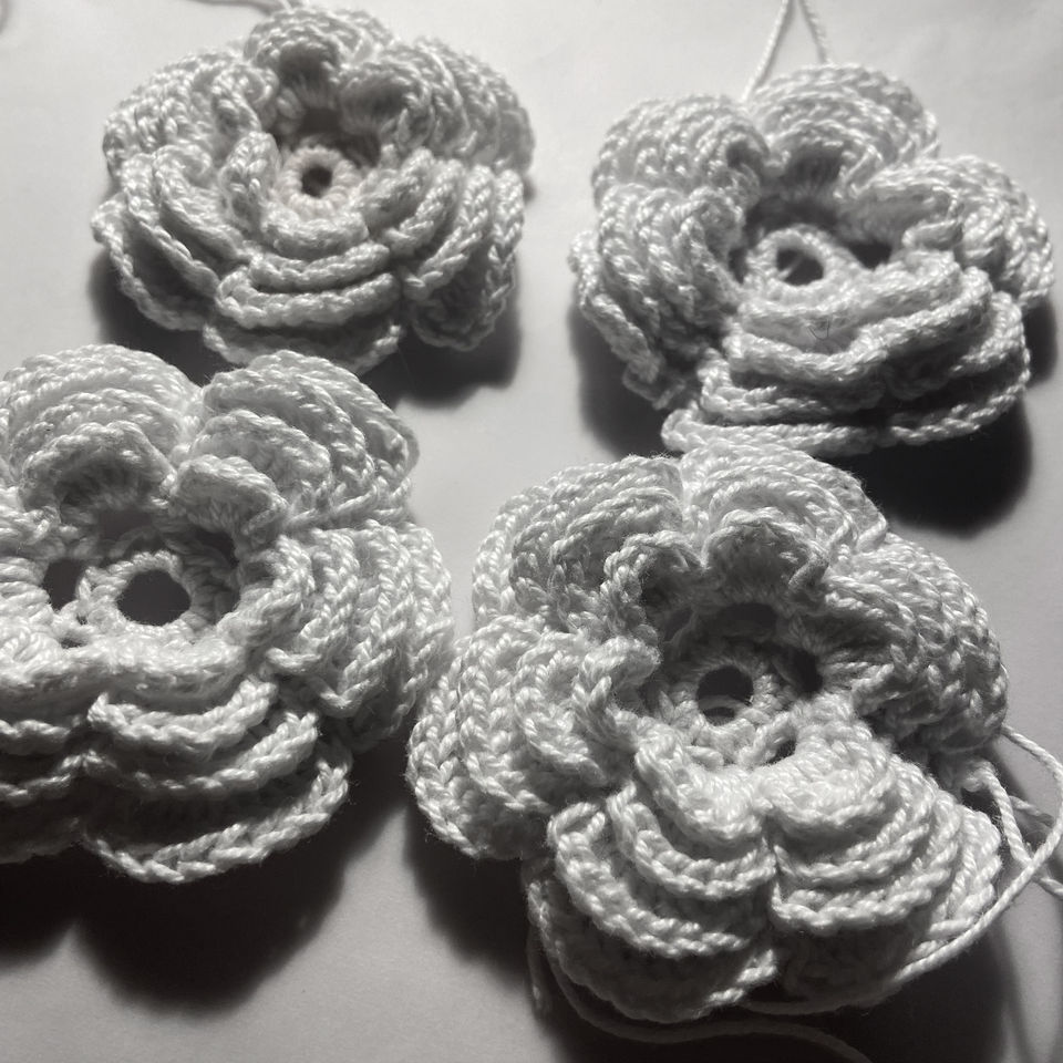 crochet flowers tina fox