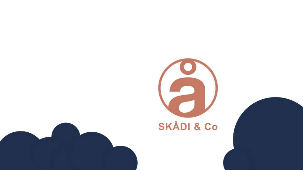 Skådi logo et fond