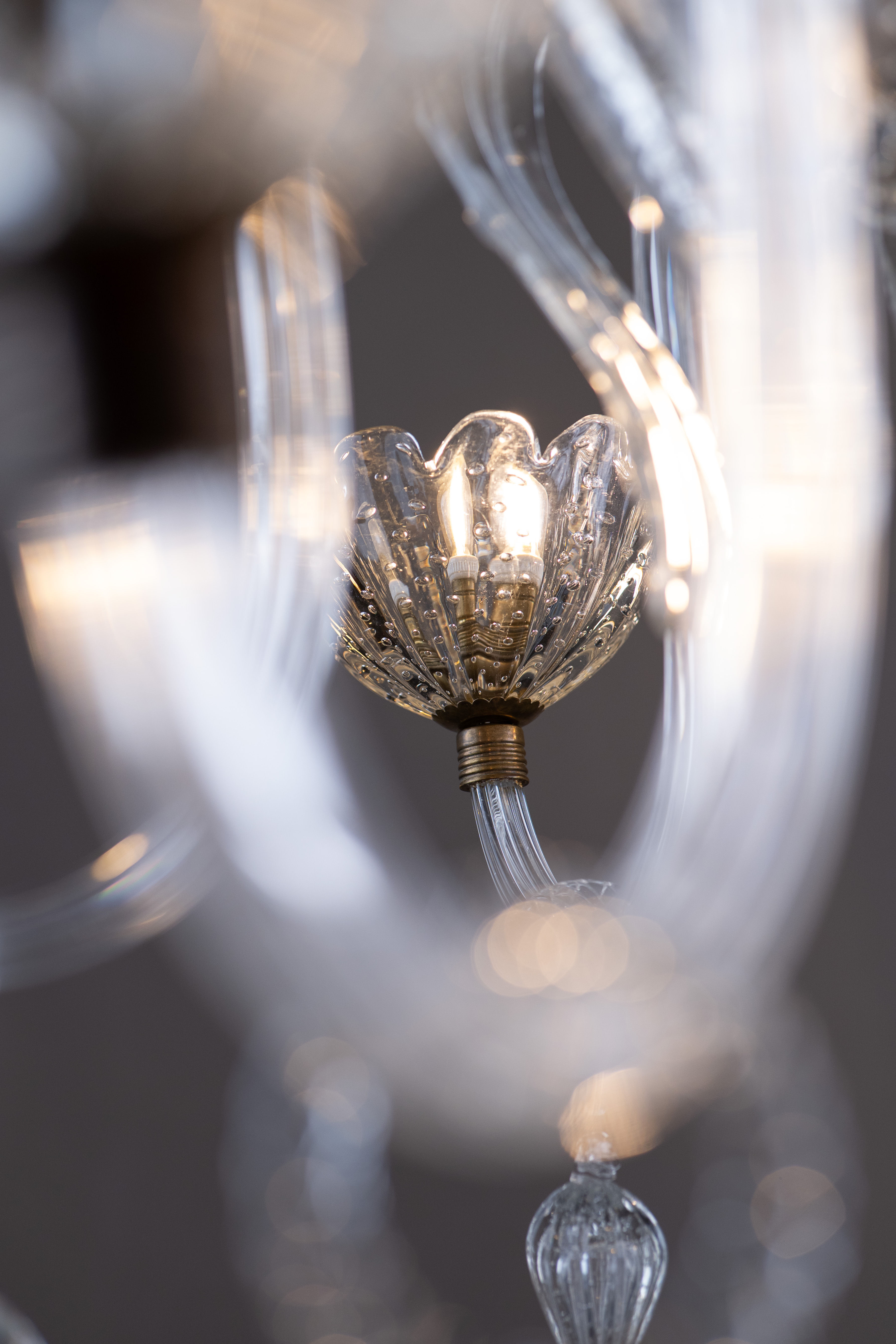 Large Art Deco Barovier & Toso Murano Glass Chandelier 1940s