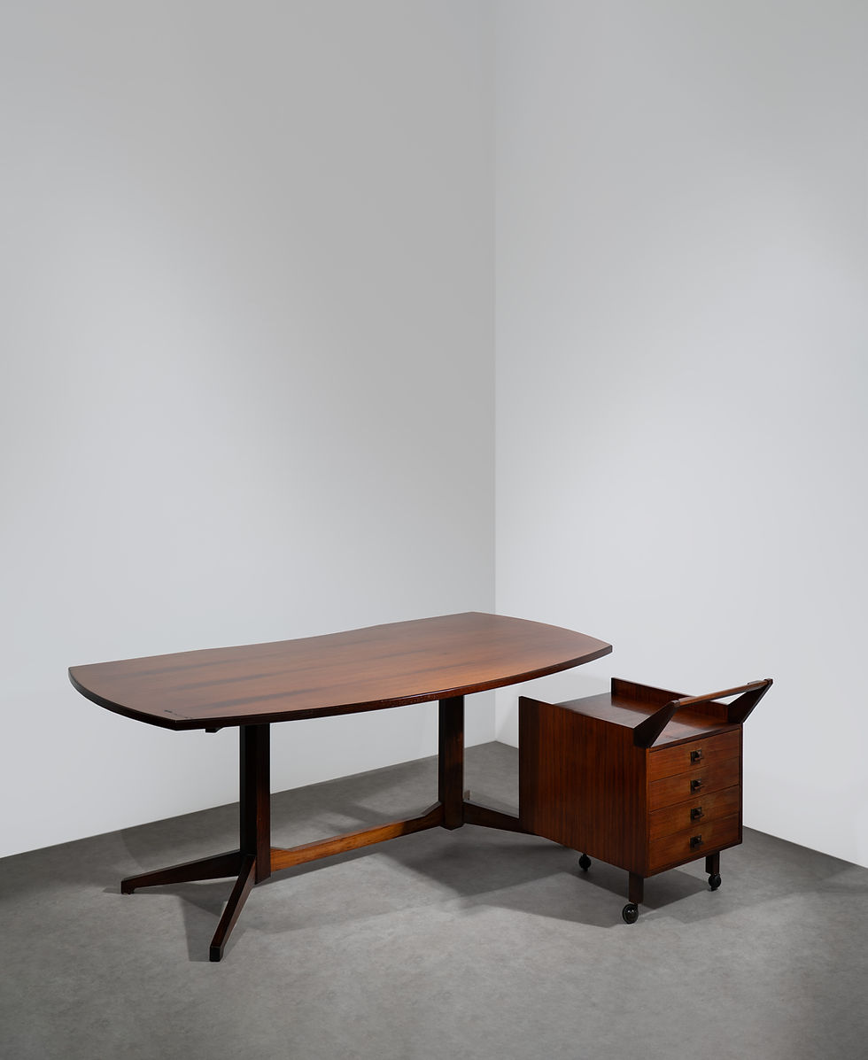 Thumbnail: Desk TL22 and Trolley CM24 Franco Albini and Franca Helg for Poggi 1958