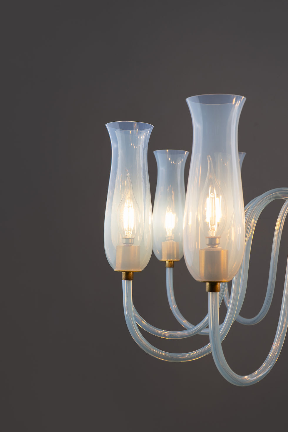 Thumbnail: ON HOLD!!! Flavio Poli for Seguso Vetri d’Arte Murano Glass Chandelier 1950s