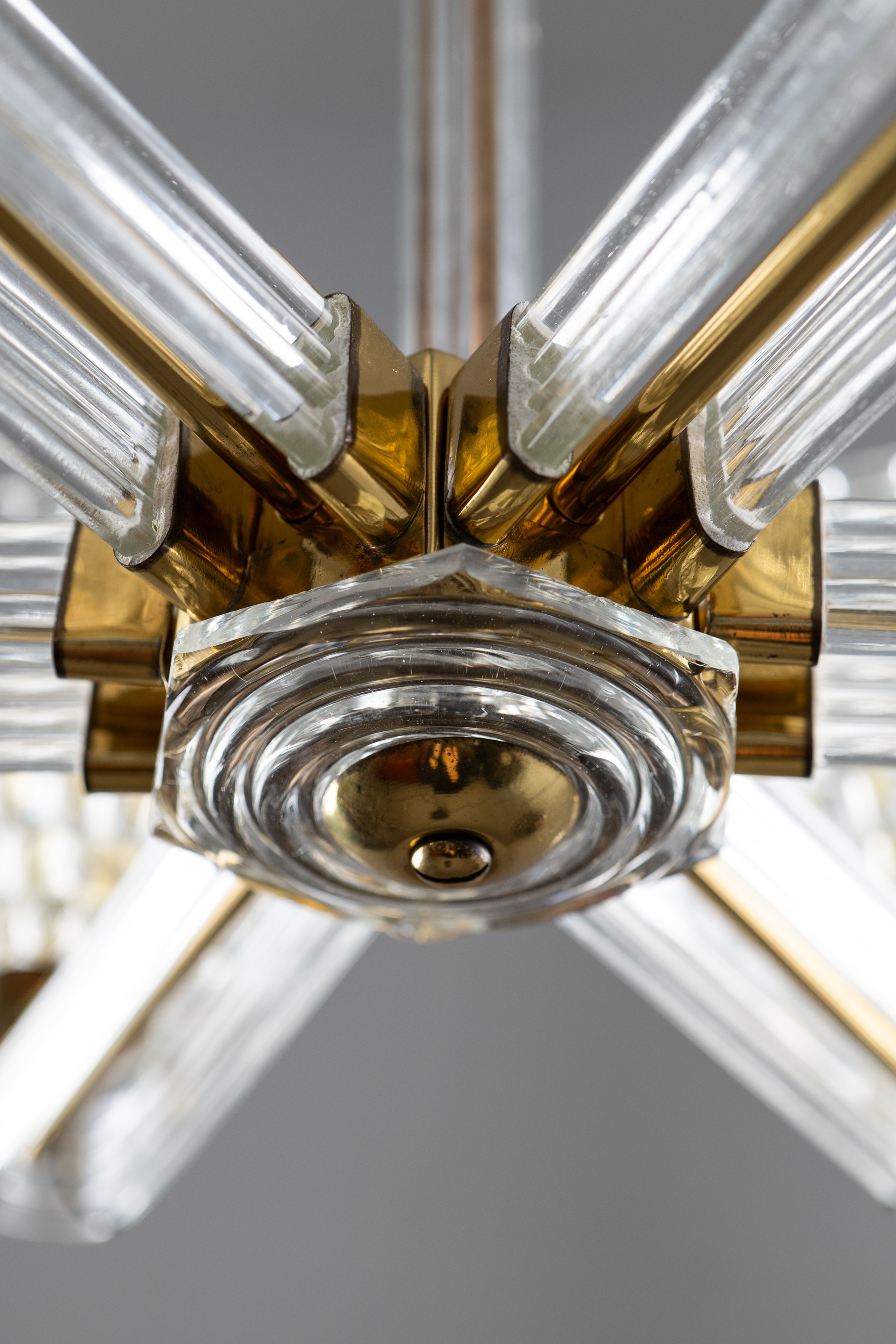 Art Deco Barovier & Toso Murano Glass Chandelier 1950s