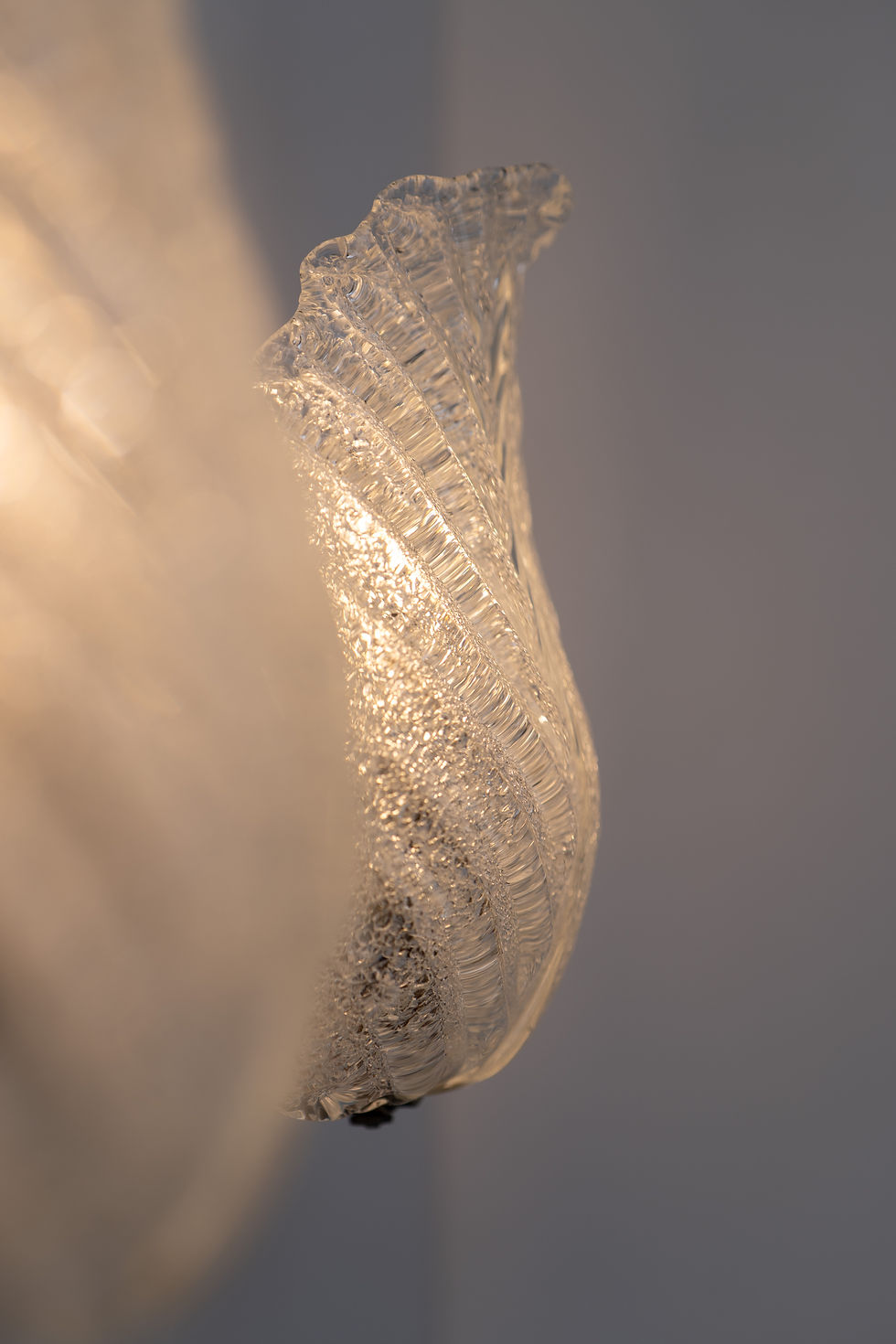 Thumbnail: Pair of Art Deco Barovier & Toso Murano Glass Wall Lamps 1940s