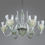 Thumbnail: Rostrato Deco Barovier & Toso Murano Glass Chandelier 1940s