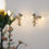 Thumbnail: Rare Tole Sconces with Porcelain Flowers by Aldo Ajò 1960s