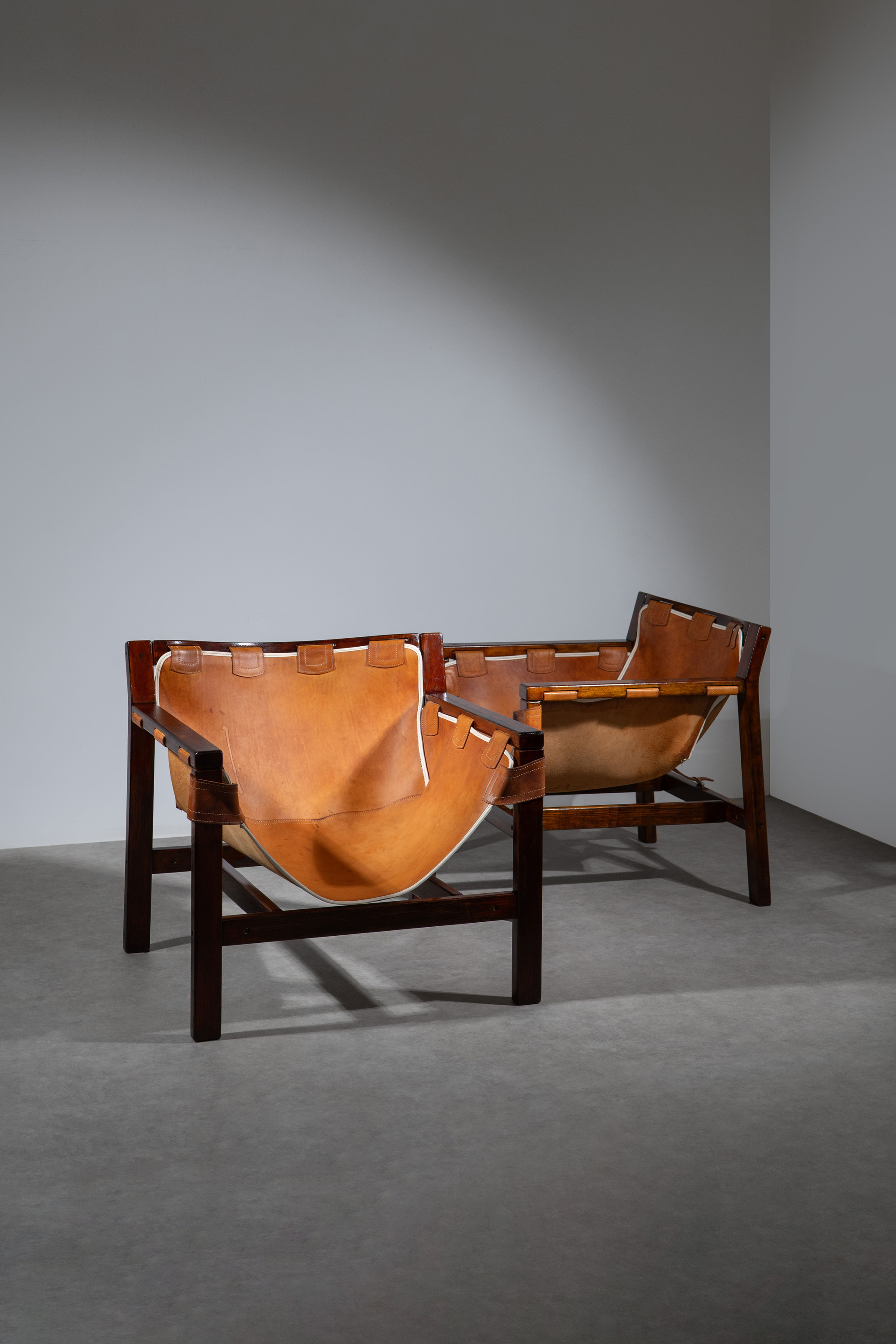 Pair of Lounge Chairs Safari by Carlo Hauner for Forma 1970s