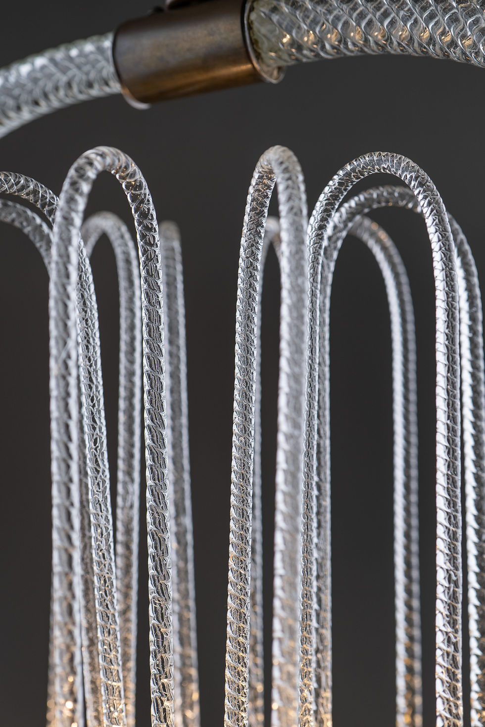 Thumbnail: Art Deco Murano Glass Barovier and Toso Chandelier 1940s