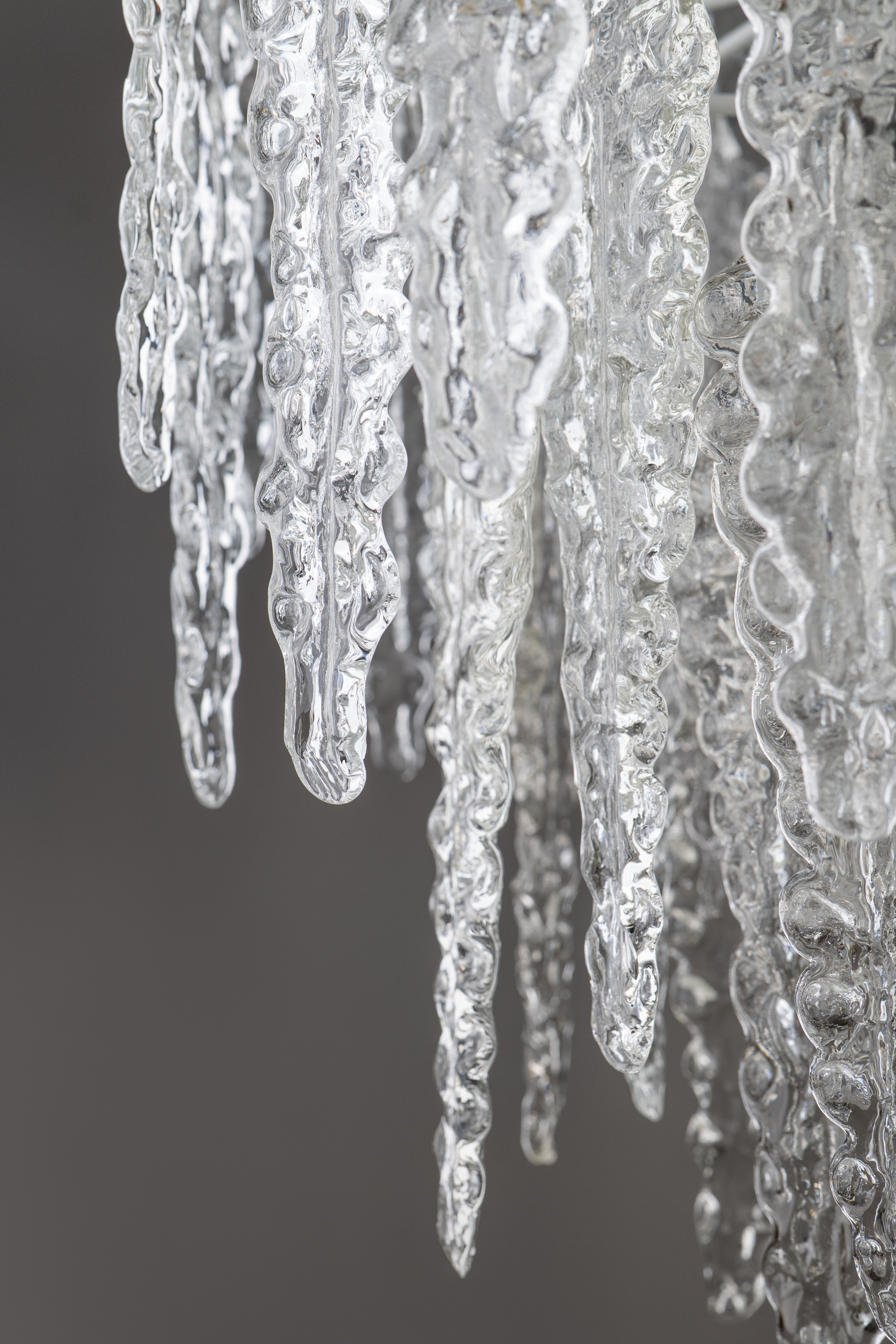 Vintage Venini series Alga Murano Glass Chandelier 1960s