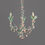 Thumbnail: Rare Tole Chandelier with Porcelain Flowers by Aldo Ajò 1960s