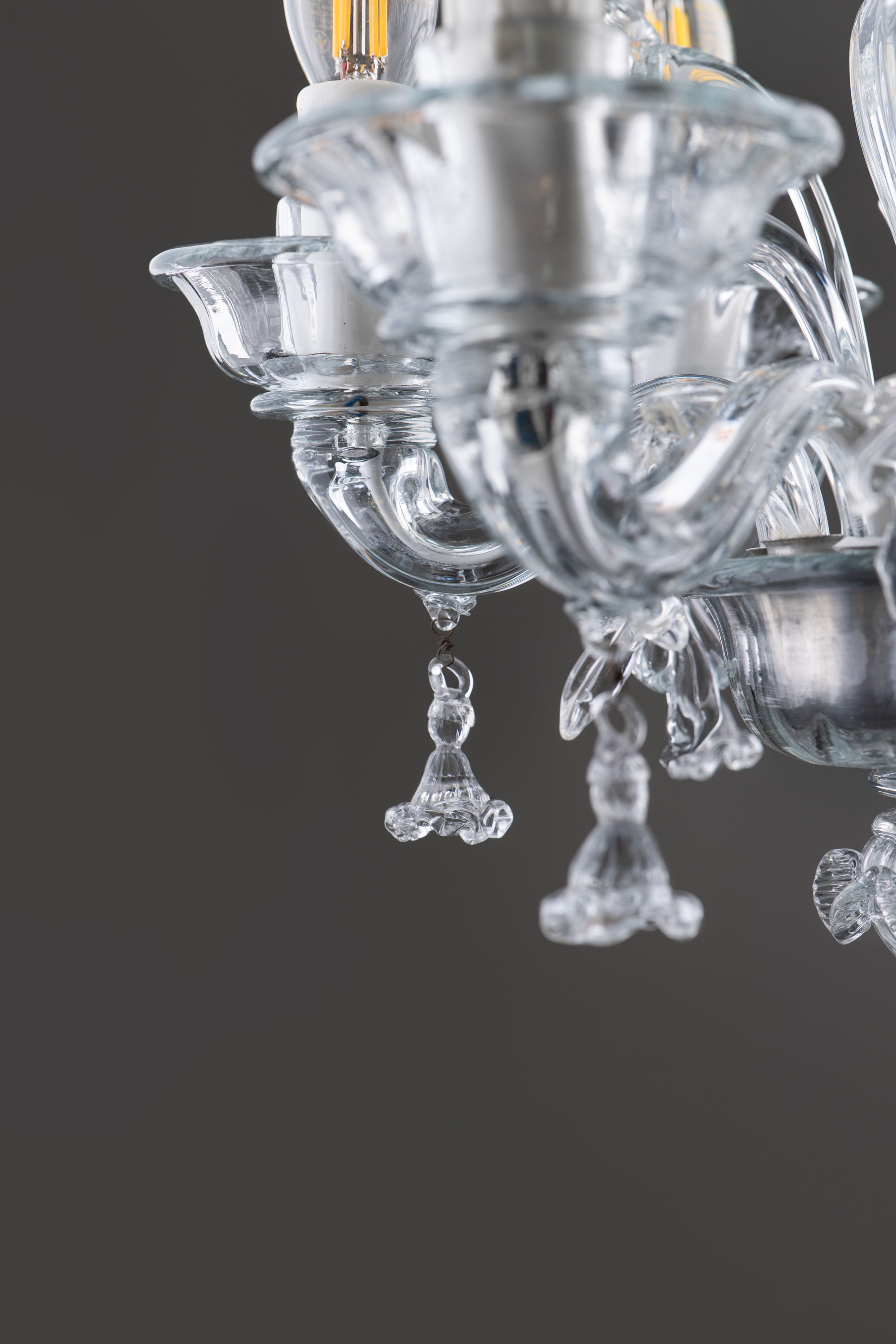 Art Deco Seguso Murano Glass Chandelier 1950s