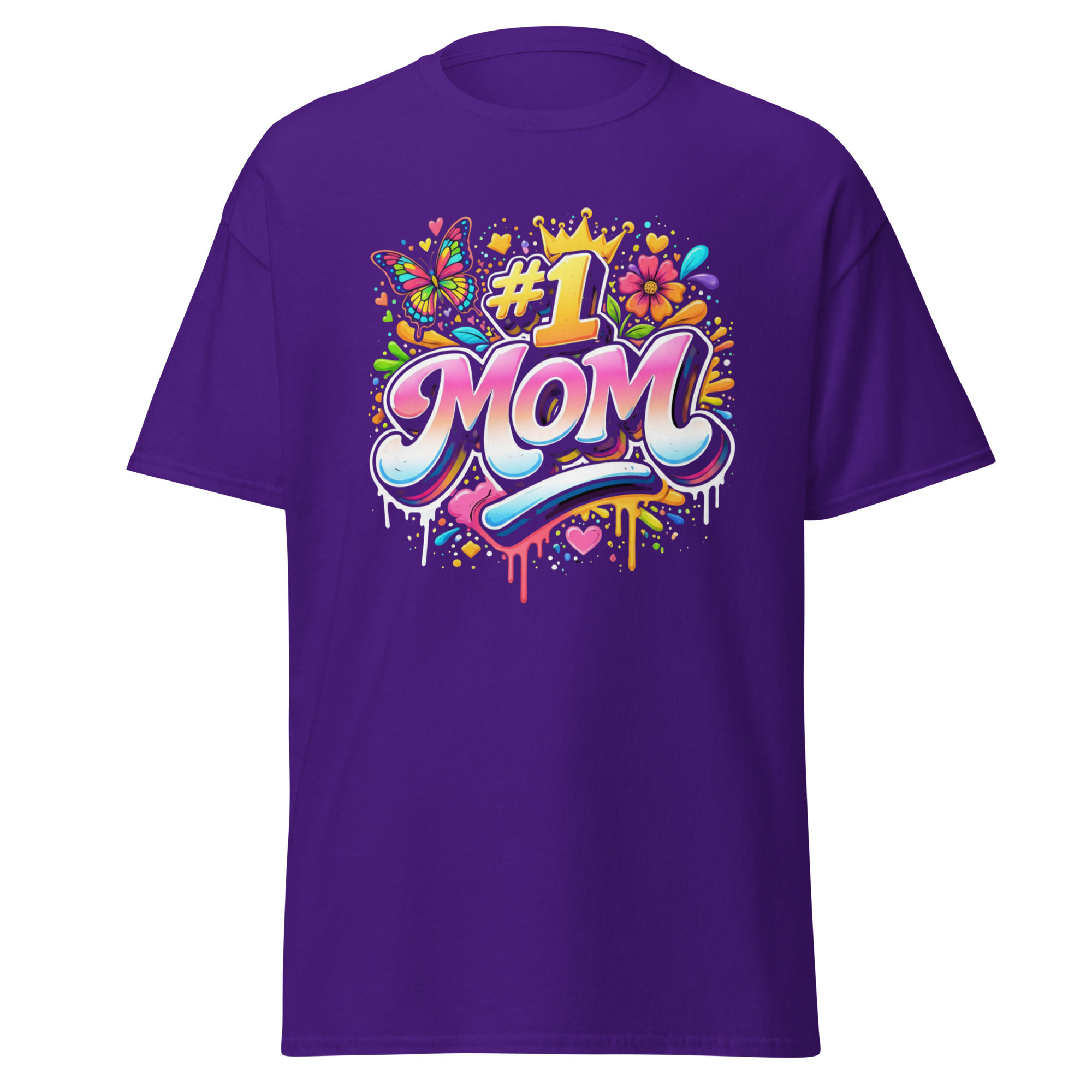 #1 Mom Splash Art Tee