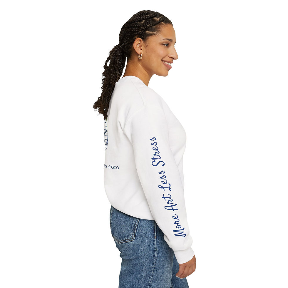 Thumbnail: Liv's Creative Escapes Logo Sweatshirt — Artist Retreat Crewneck