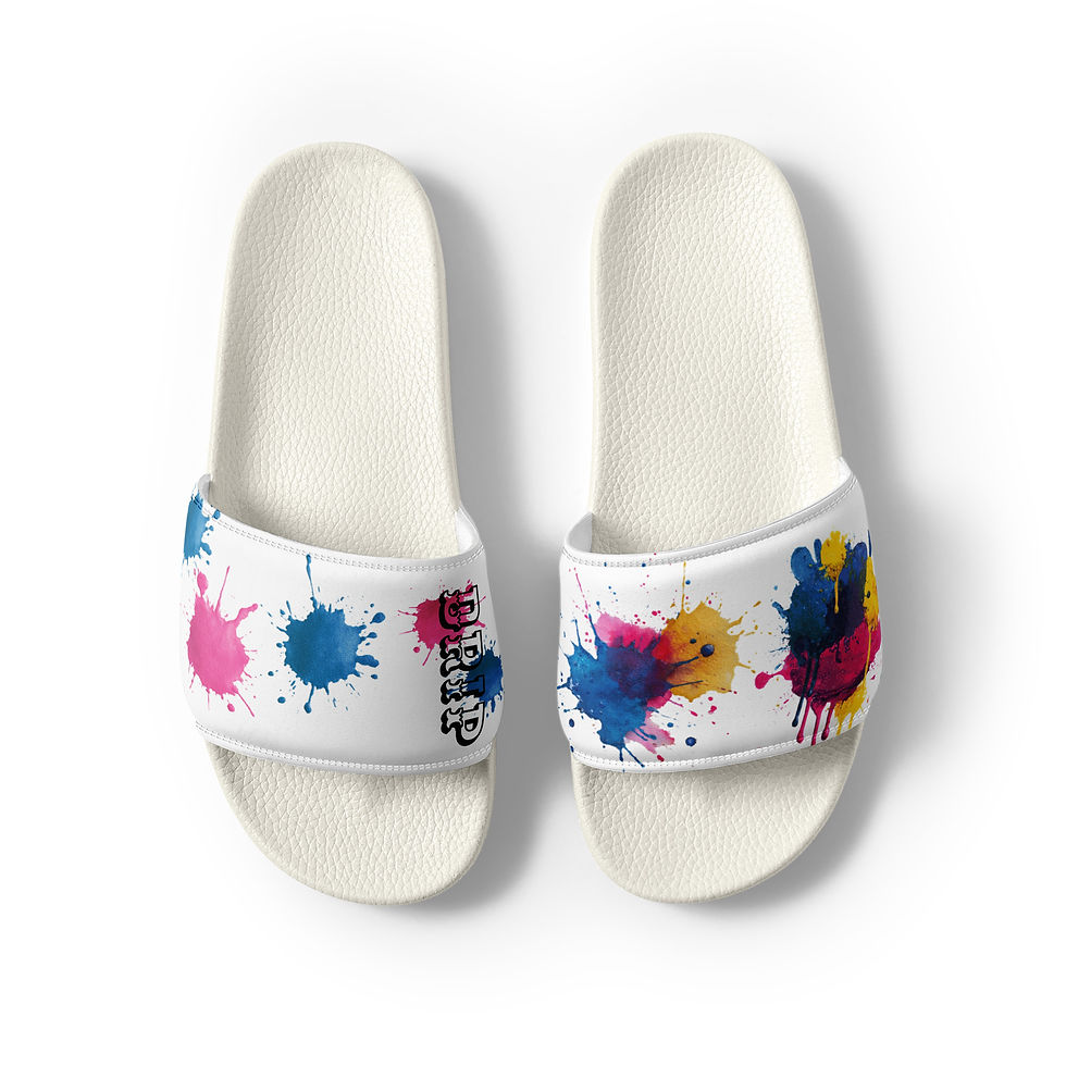 Thumbnail: Paint Drippy Men’s slides
