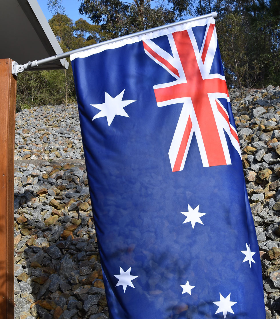 Thumbnail: Australia Day Flag Kit - Flag, Universal Bracket & Theflaguntangler