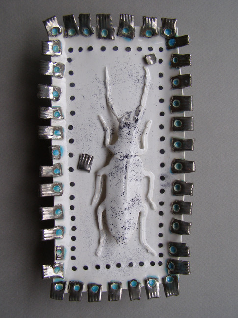 Fragile Decomposer- Ceramic Wall Sculpture