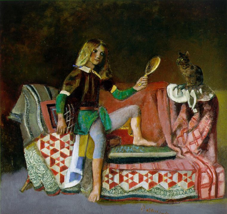 Balthus Cat with mirror III 1989-94 Thomas Ammann Fine Art, .jpg