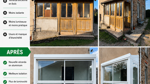 ✨ AVANT ➡️ APRÈS | Remplacement d'une véranda existante ✨