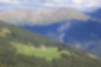 Blick nach Lü auf der Senda Val Müstair