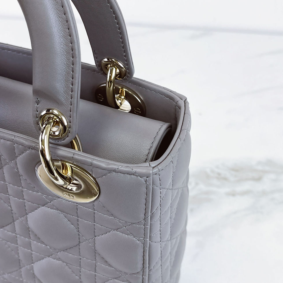 Thumbnail: DIOR Lady Dior Small Lambskin Grey