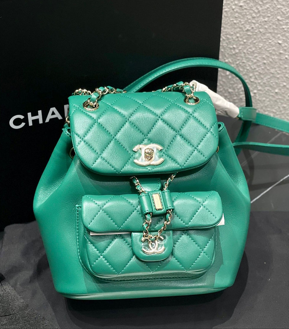 Thumbnail: CHANEL 22A duma backpack greenxghw