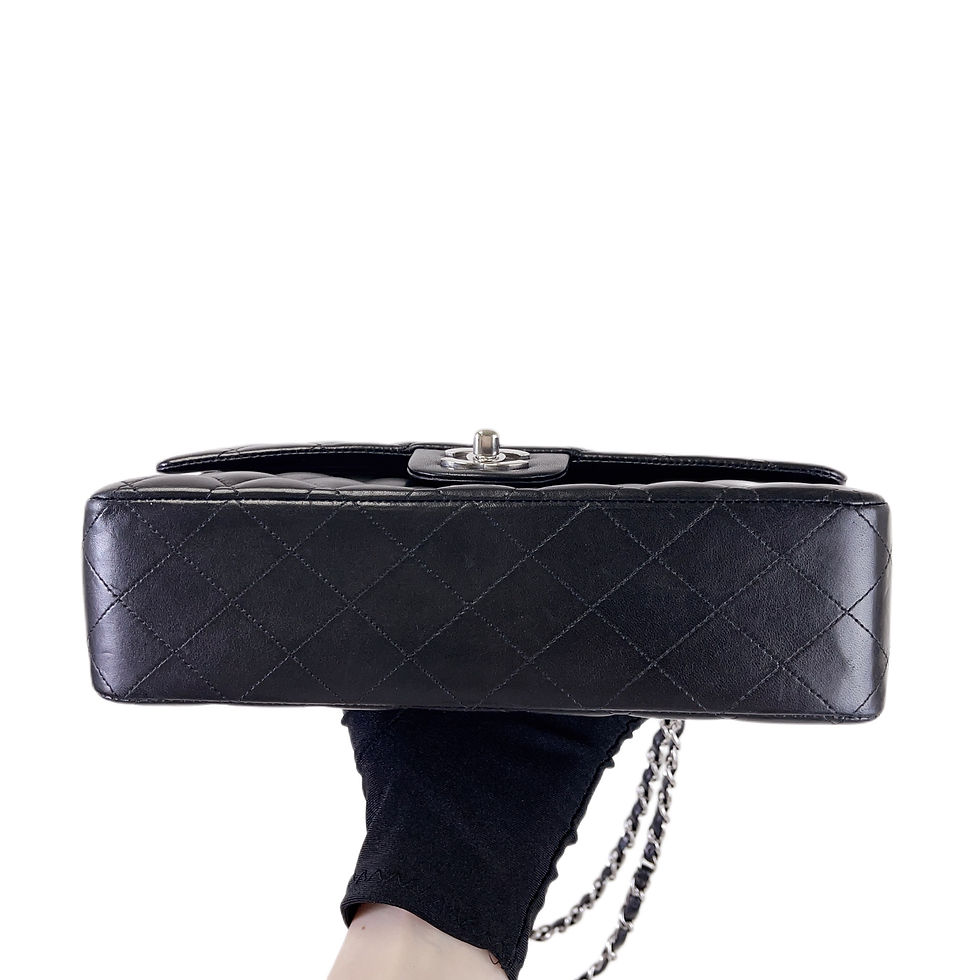 Thumbnail: CHANEL  CF Double Flap Medium Lambskin Black