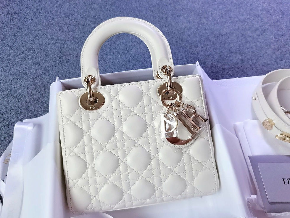 Thumbnail: DIOR Lady My ABCDior Lambskin Whitexghw