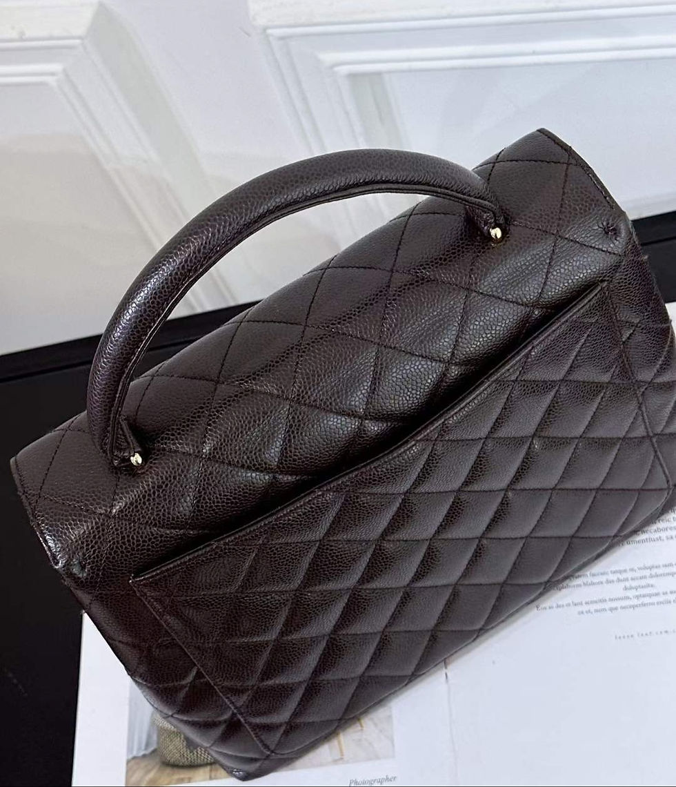 Thumbnail: Chanel vintage kelly handbag 深啡色