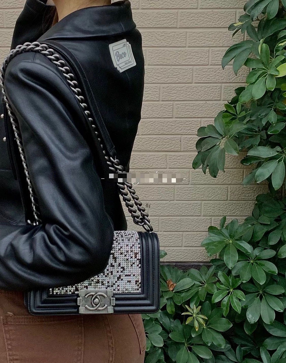 Thumbnail: CHANEL Boy Small 20cm 黑色銀扣