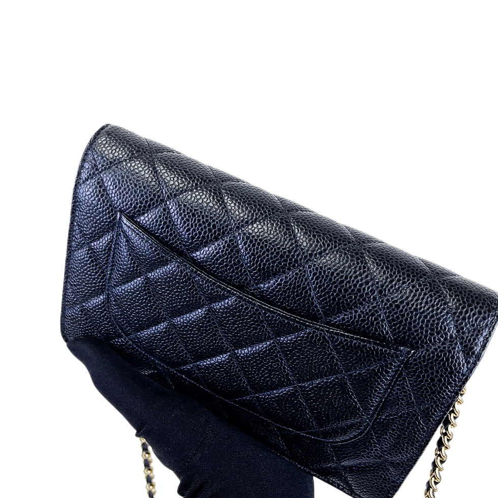 Thumbnail: CHANEL Wallet On Chain Caviar Black