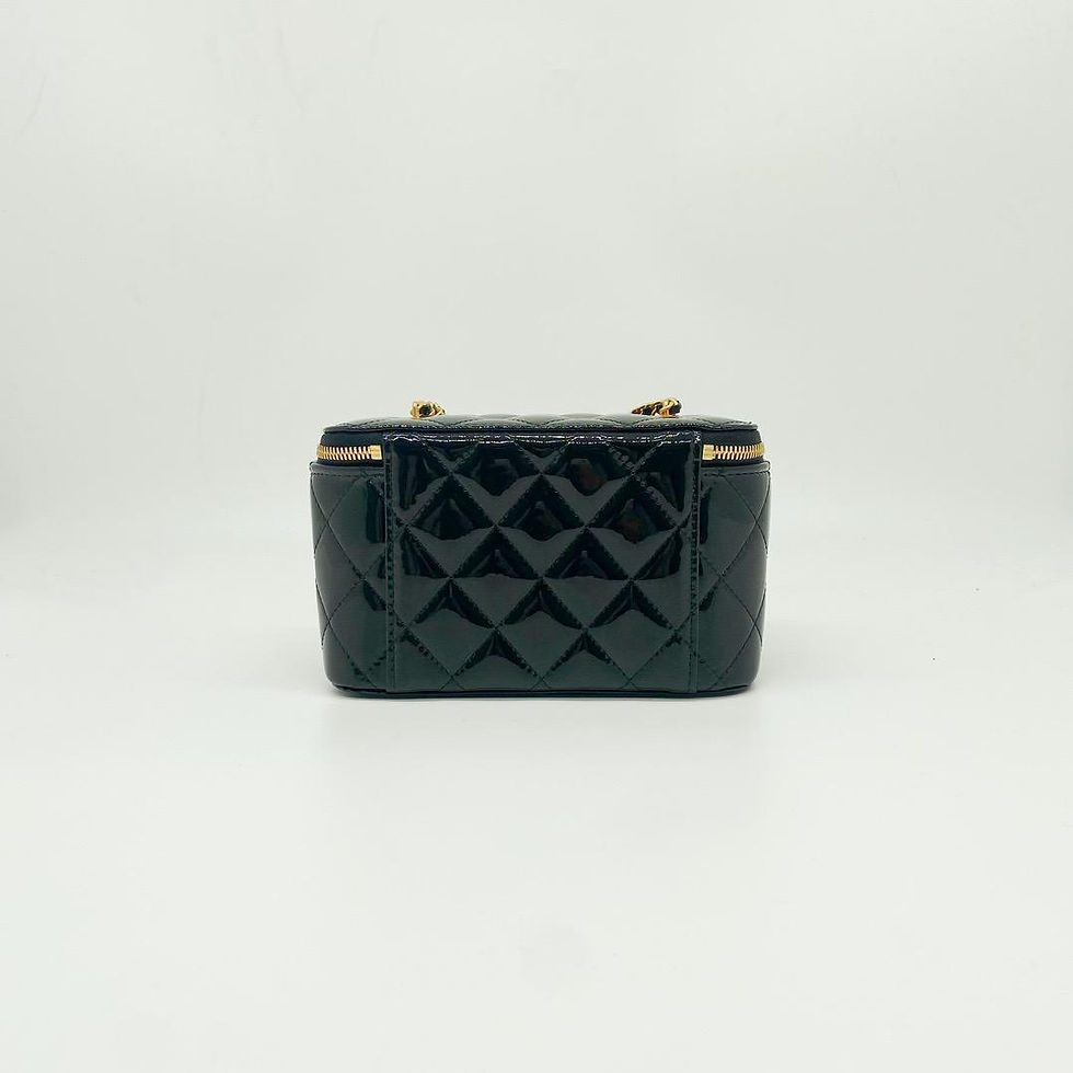 Thumbnail: CHANEL 22K Vanity Case Patent bBlkxghw