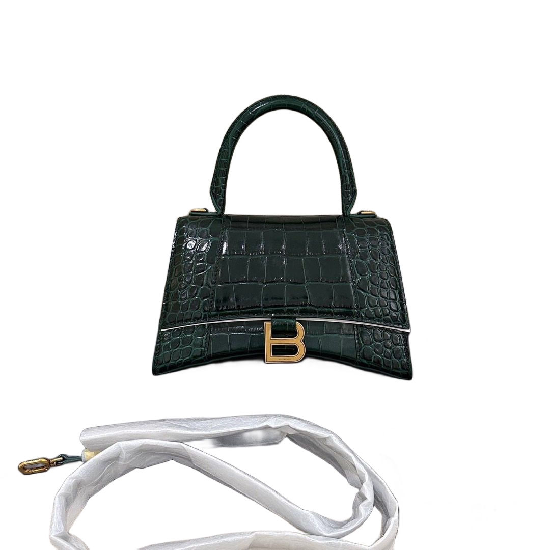BALENCIAGA Hourglass S Size Green 綠金