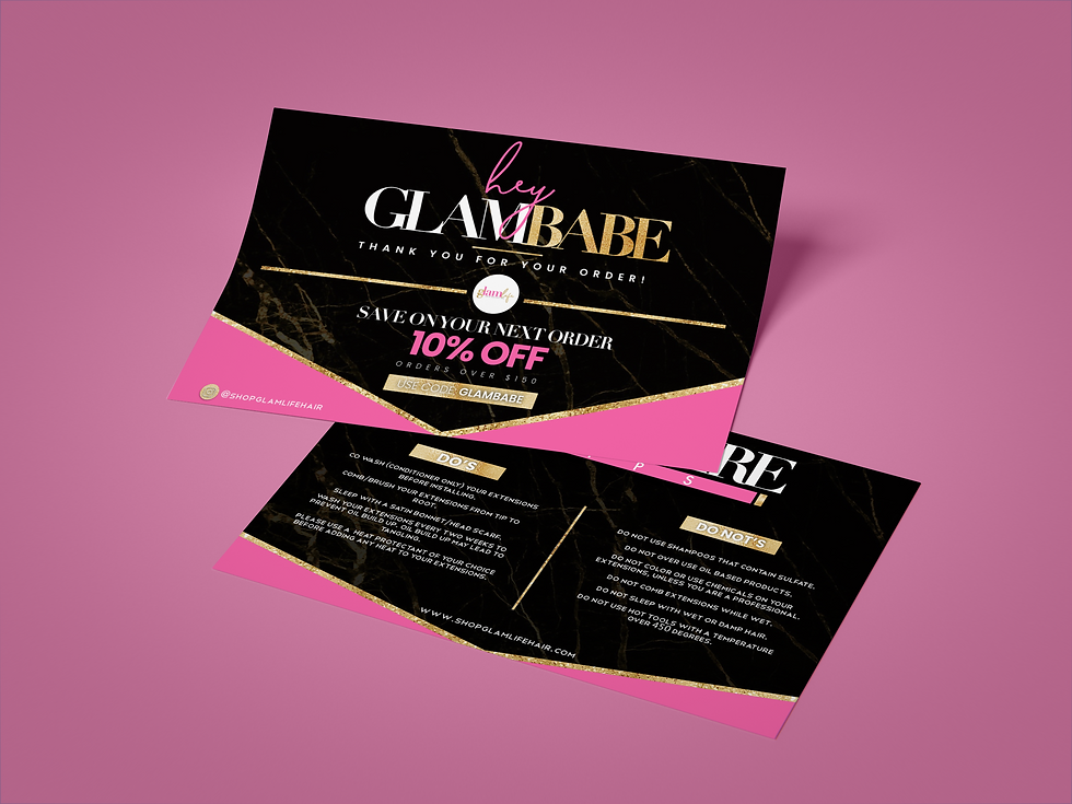 Thumbnail: Thank You/Flyer Card Design (Design Only)
