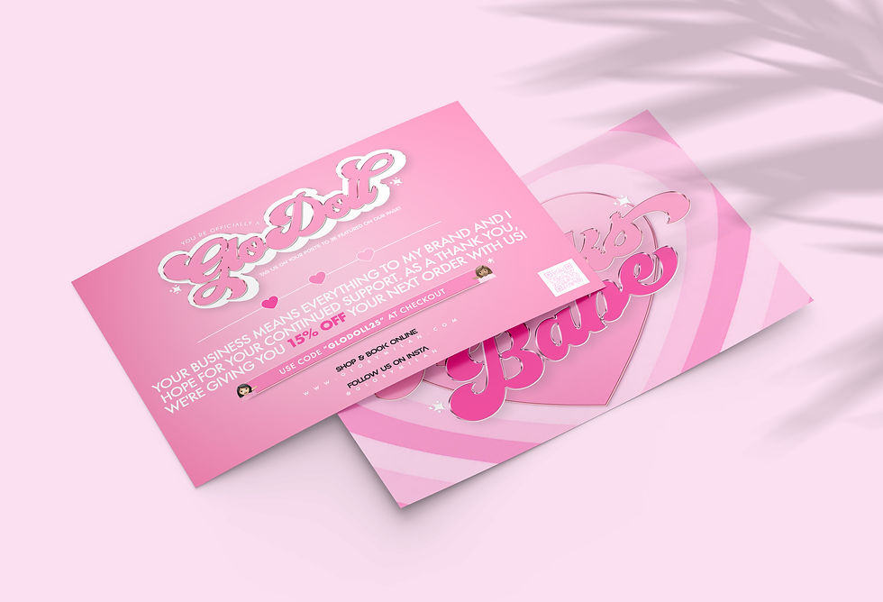 Thumbnail: Thank You/Flyer Card Design (Design Only)