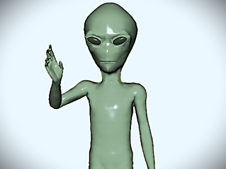 Missing Space Alien by Nathaniel Krenkel