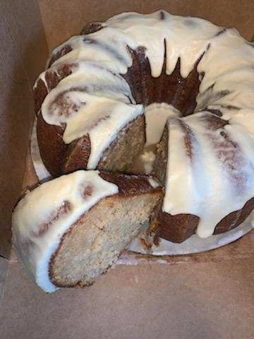 Butter Pecan Pound Cake w/ Cognac Glaze