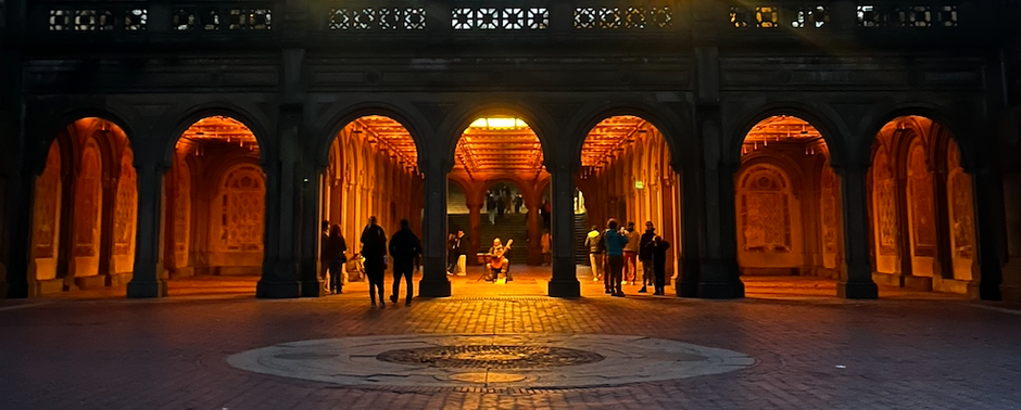 Twilight at Bethesda Terrace