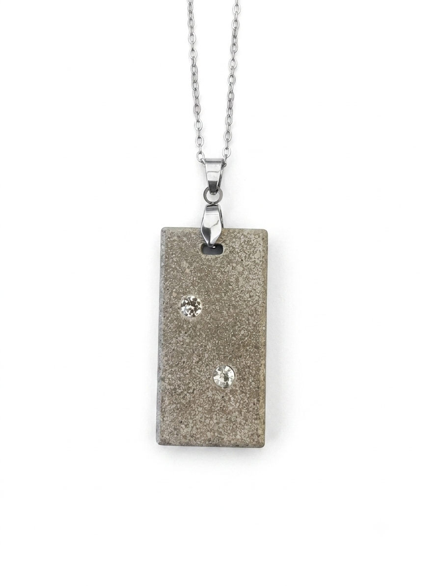 Miniaturbild: Betonanhänger Concrete Sparkle mit zwei Glitzersteinen