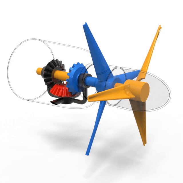 Coaxial Propeller 1 Motion