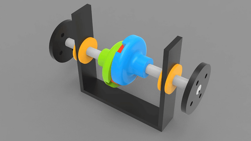 Oldham Coupling Mechanism - Motion 2