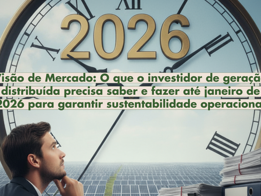 Visão de Mercado: O que o investidor de geração distribuída precisa saber e fazer até janeiro de 2026 para garantir sustentabilidade operacional