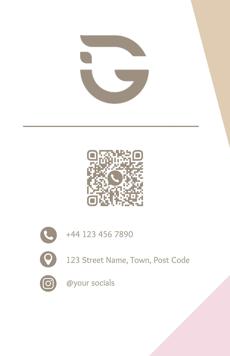 Thumbnail: Business Card Modern Rose