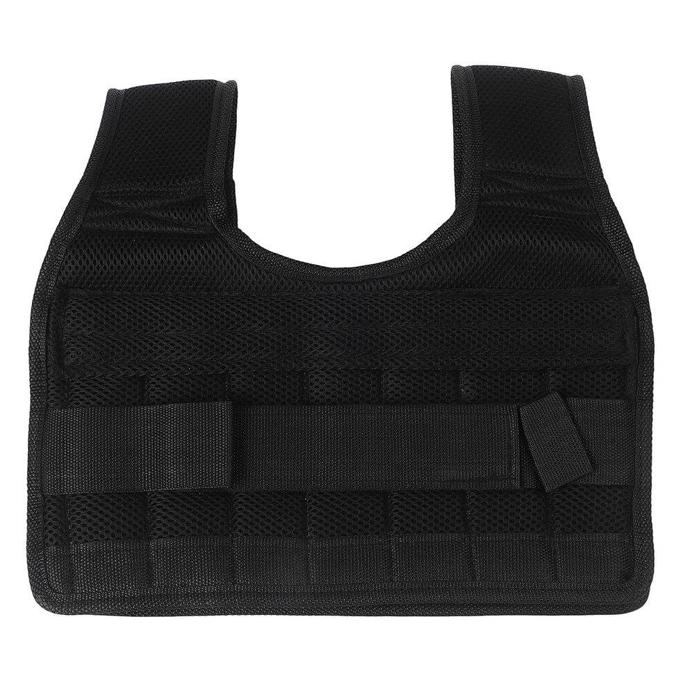 Thumbnail: 1pc Weighted Vest Breathable Mesh Adjustable Running Vest Can Hold 2 Steel Plate