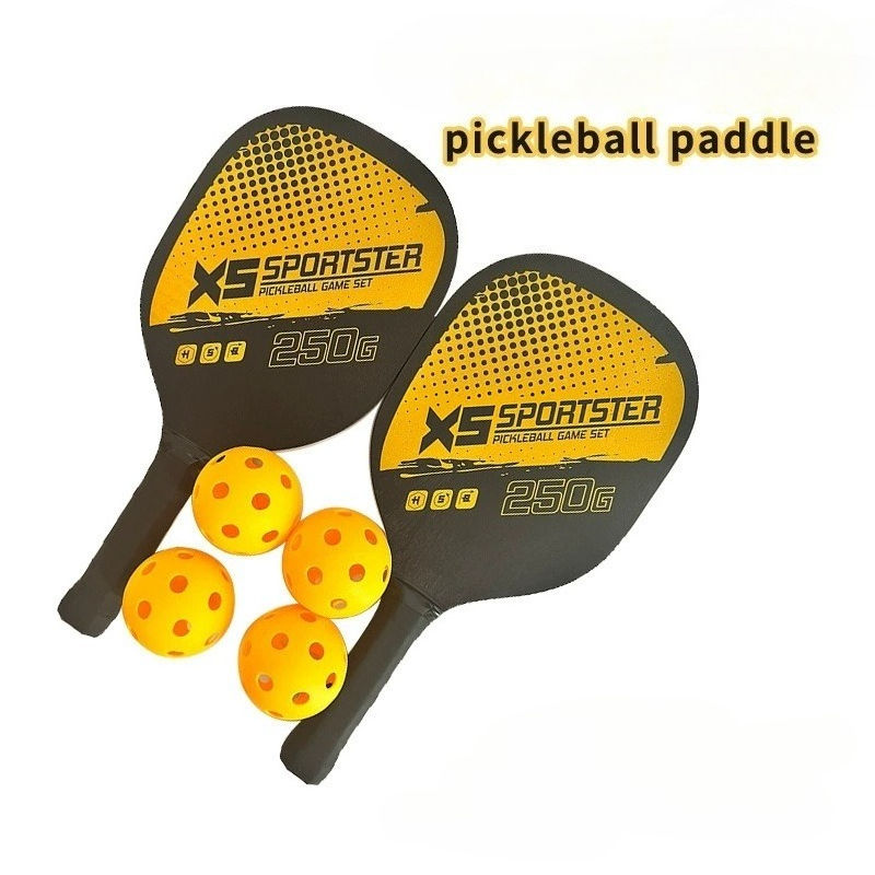 Thumbnail: Pickleball Rackets Set Pickleball Paddle Set of 2 Rackets & 4 Pickleballs Balls 