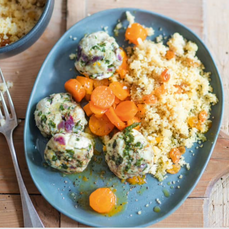 Kefta à la dinde, Semoule au miel 