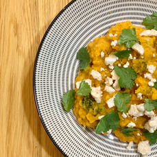 Dahl de lentilles corail & patate douce