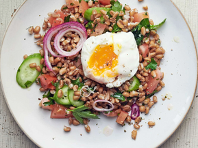 Taboulé d’épautre & œuf mollet