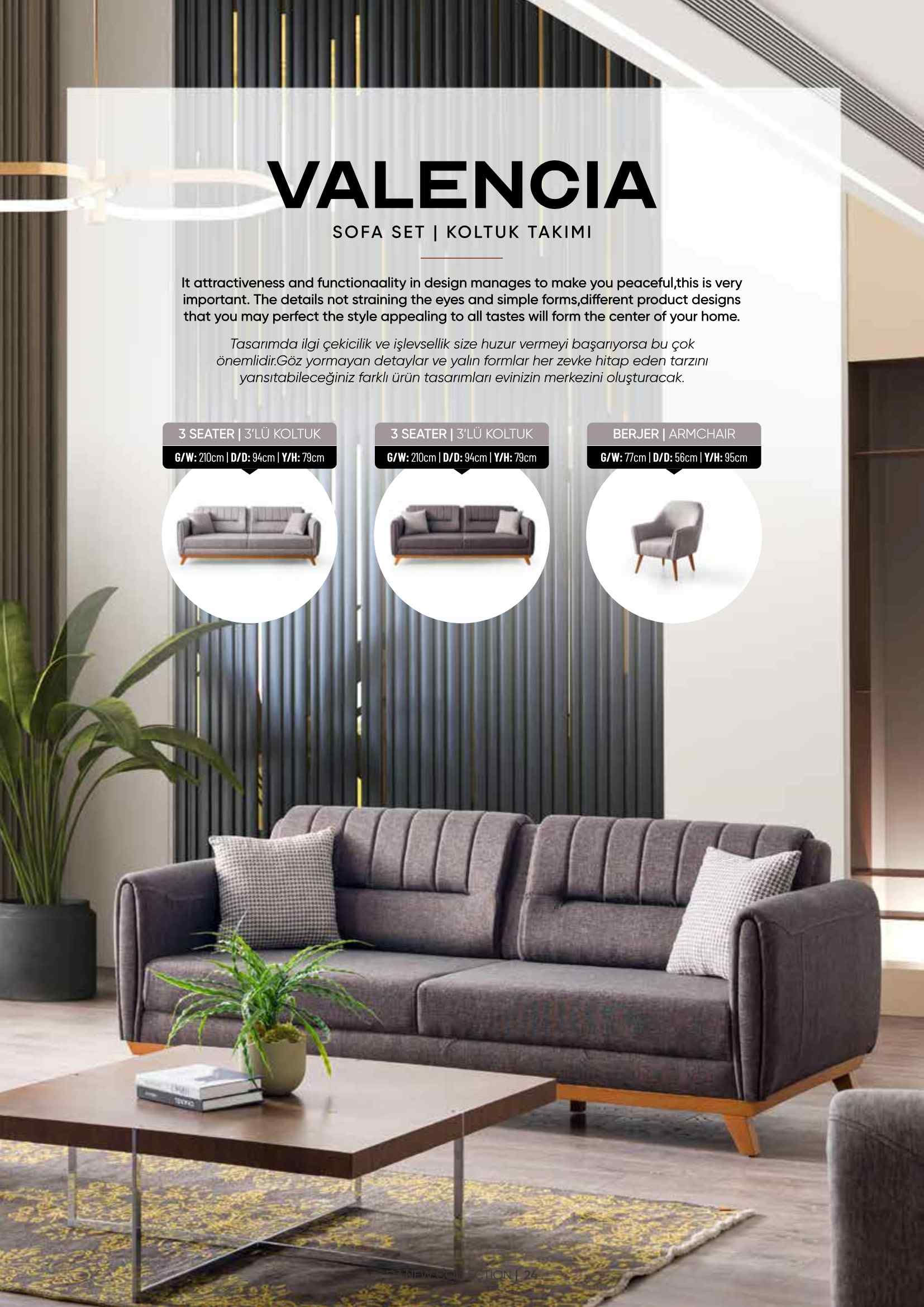 VALENCIA SOFA SET