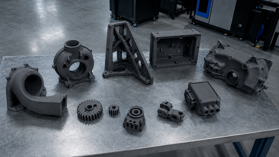 Impressão 3D SLS sob demanda: peça funcional em nylon para séries curtas sem ferramental